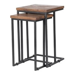 Strine Living Lounge Sofa Side Nesting Tables Set (2 Piece) - Special